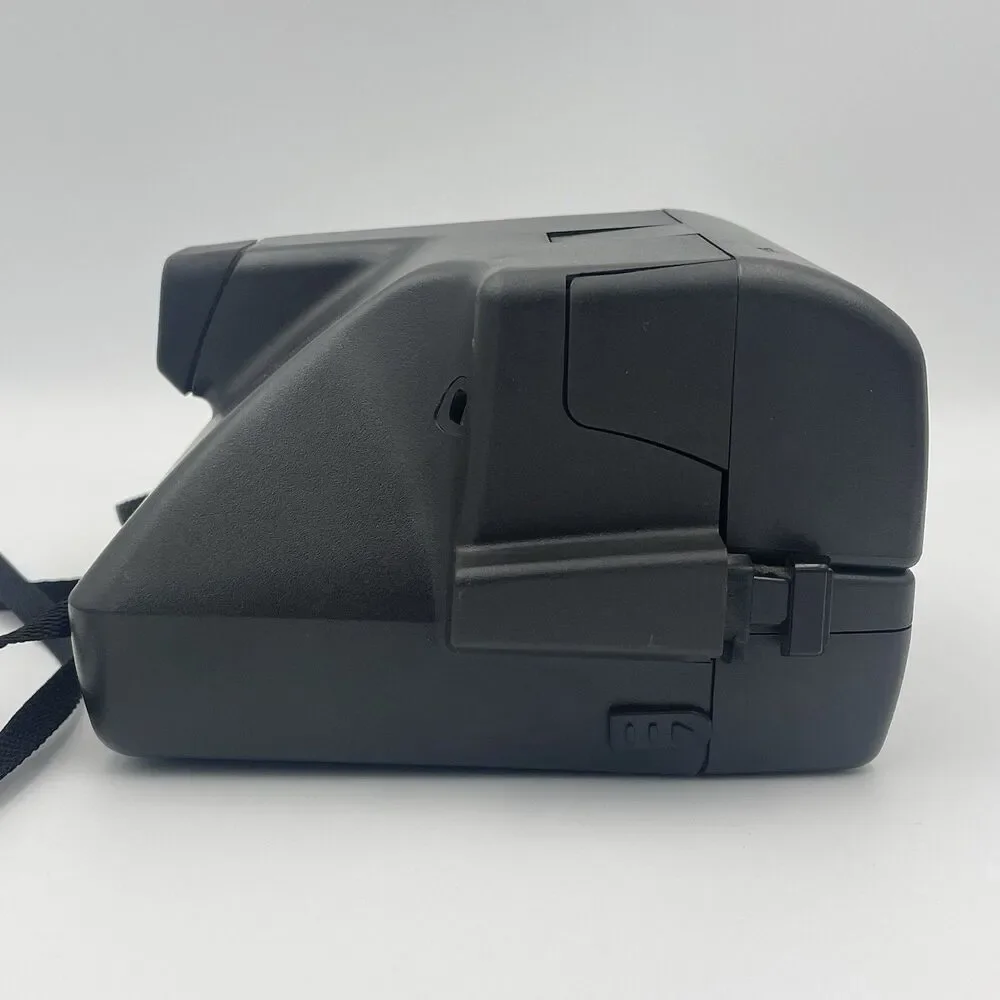 Vintage Polaroid One Step Flash 600 Instant Film Camera w/ Strap - UNESTED AS IS
